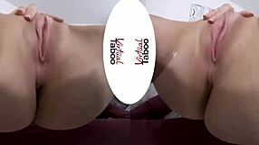 Virtual taboo game with one finger challenge on shaved pussy in POV