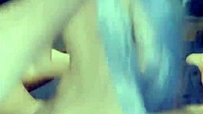 Black colored life like sex doll with tiny and petite figure had a hot sweaty romp