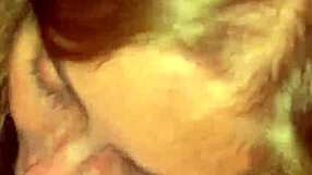 white lady gets cum in mouth again