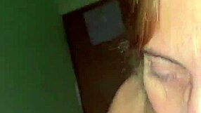 white lady gets cum in mouth again