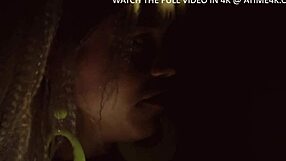 two scared chicks choose lesbian oral over horror