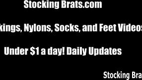 We Dressed Up in Stockings for Wild 3some Fun