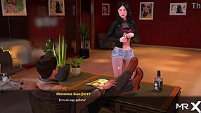 Red Suit Girl Reveals Breasts Playfully