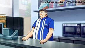 Hentai Gordo Character Explores Wild Fantasies Inside a Crowded Anime Store