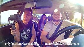 Oh wow, cute babe gets assfucked hard by three guys outdoors!