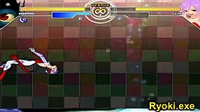 Watch kuromaru battle lilith, the queen of fighters, in this intense hentai sex fight!