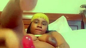 Wet Ebony Ass Solo With Dildo?