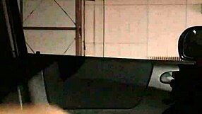 I am experiencing car interior exposure in Japan. Asian woman flashing discreetly.