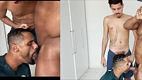 Twink Sucks 25cm Monster Cock From Keven And Black Guy