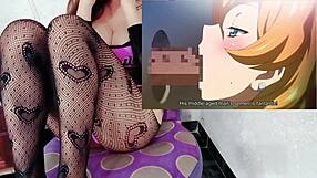 A cartoon beauty with giant tits touching herself cum shot Holden Penis