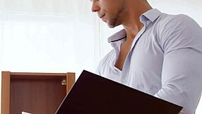 Blond hunk rimming big cock?