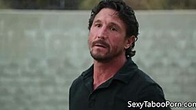 Tennis Babe Doggystyled Hard by Older Instructor in Rough Session!