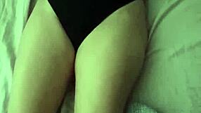 Blonde Wife Teases With Pussy Rubbing On Dick Before Riding To Cum