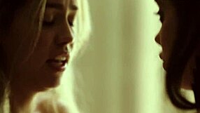 two scared chicks choose lesbian oral over horror