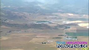 Slutty petite 18+ German chick gets pounded hard by two guys outdoors