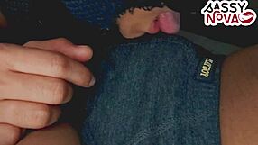 sexy teen gives intense deep blowjob and sloppy handjob to cock