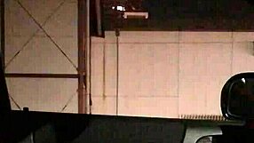 I am experiencing car interior exposure in Japan. Asian woman flashing discreetly.