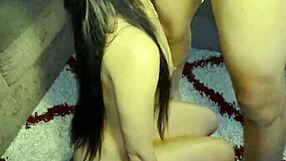 ari alectra gives sloppy blowjob on big cock