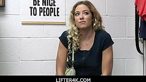 Lifter4K - Sexy Blonde Teen 18+ River Lynn Sucked Big Hard Dick Because Of Stolen Things