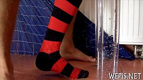 Semen porn and cunt screw with blowjob competition