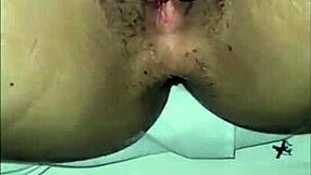 Stepsister asks for massage, stepbrother fucks her bent-over ass in doggystyle creampie