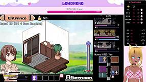 Lewdneko Plays Hentai Game With Big Tits!