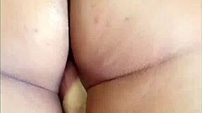 Blonde woman enjoys her favorite toy