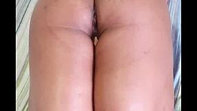 Blonde woman enjoys her favorite toy