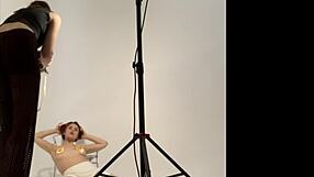 Bold Behind Scenes Photoshoot with Horny Redhead Rita Fox