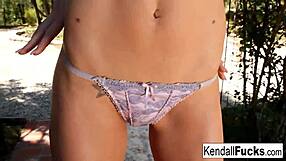 kendall showcases her hot legs, tits, and ass in nude masturbation