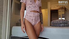 leaving the lover's big ass swollen and filled with cum after intense anal sex