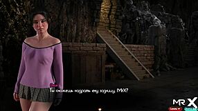 Sexy girl jerks cock in Treasure of Nadia episode 3 85