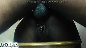 Ebony pussy pounded by massive black cock!