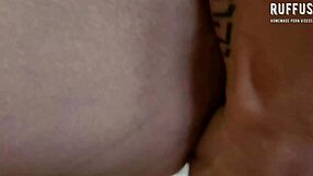 leaving the lover's big ass swollen and filled with cum after intense anal sex