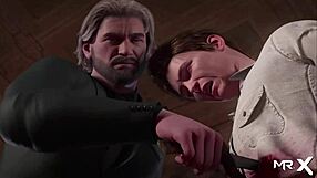 Sexy girl jerks cock in Treasure of Nadia episode 3 85