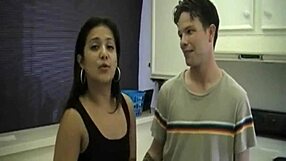 i finally had sex with my step brother's girlfriend talia in the kitchen