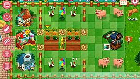 Sick country scenery and slightly attractive girl in booty farm game
