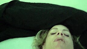 Horny amateur lets strangers eat shaved pussy then sucks cocks