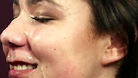 Wicked idol takes a massive jizz load right on her face!