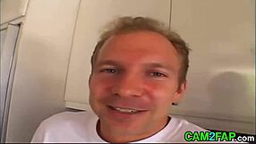 A blonde beauty in a hairstyles takes on two cocks in a hardcore group threesome