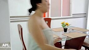 I enjoy watching my horny stepsister masturbate before going to work