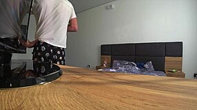 Real cheating my wife and neighbor are having fun at my house while im at work anal sex