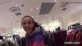 Watch a pov version of a nympho who almost got tempted as well as being boned in a czech mall