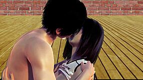 Uncensored Japanese Hentai: Sexual handjob and blowjob with ASMR