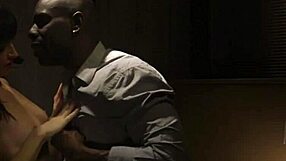 European milf bent over, subtly drilled by big black cock