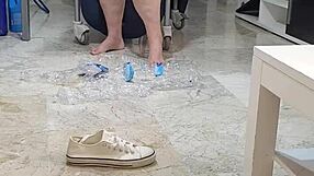 coolmarina crashes into feet fetish with super smelly sneakers 😍