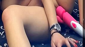 Hey, check out this girl rocking two vibrating dildos like a pro!