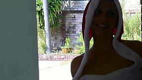 Christmas hard anal and deep throat gift from Santa