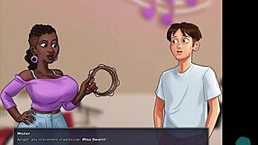 Summertime Saga 48, cumming hard in French teacher's pussy