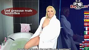 Teenage European girl with glasses and pantyhose to make her sexual videos